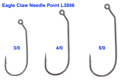 Eagle CLaw L3886 30 Degree Jig Hook 