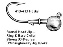 Round Head Jig Mold - Heavy Hooks 