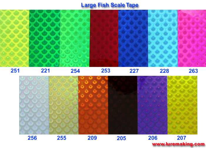 Over 20 Pieces Of Lure Tape 1’x5/8” Assorted Colors 