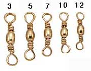 Brass Barrel Swivels ::: Black Barrel Swivels 