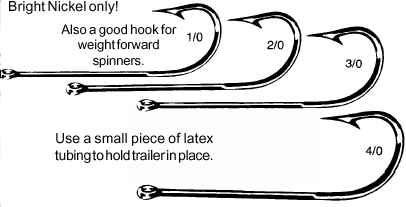 Eagle Claw 261 - Spinnerbait Trailer Hook 