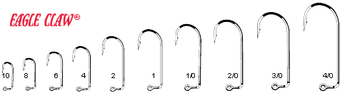 Eagle Claw Hook Size Chart