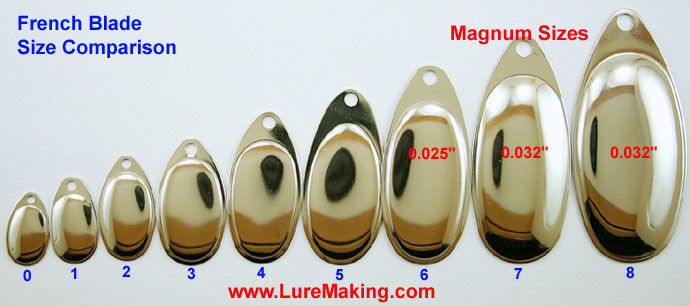 French Spinner Blades ::: Magnum French Blades ::: Painted French Blades  